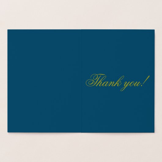 あ感謝していりがとう金ゴールド 箔カード (内部)