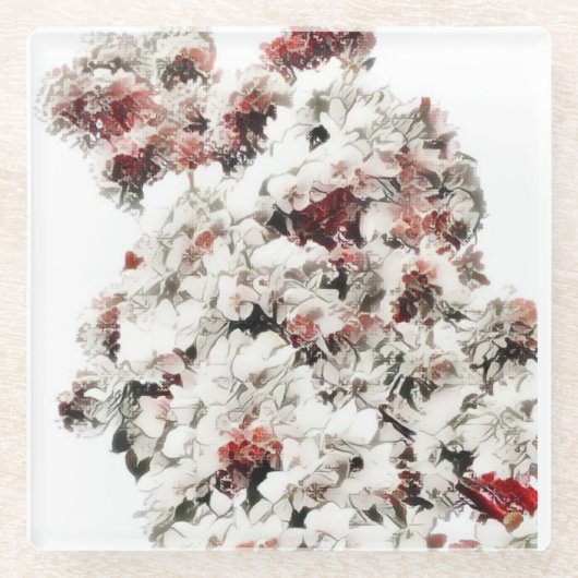 あ春 ガラスコースター (正面)