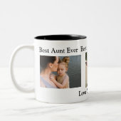 あ最高のる人 |写真パーソナライズされた ツートーンマグカップ (左)