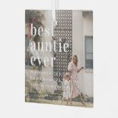 あ最高のる人 |引用文と写真ギフト ガラスオーナメント (正面左)