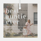 あ最高のる人 |引用文と写真ギフト ガラスオーナメント (正面)