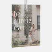 あ最高のる人 |引用文と写真ギフト ガラスオーナメント (正面右)