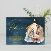 あ来ああクリスマス金ゴールド 箔シーズンカード (立ち正面)