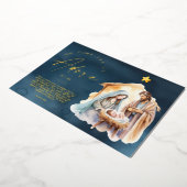 あ来ああクリスマス金ゴールド 箔シーズンカード (回転した状態)