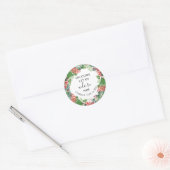 あ来ああ彼のクリスマスエレガントリース ラウンドシール (封筒)