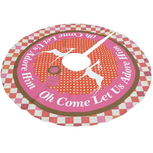 あ来ああ彼の木の裾を愛しよう ブラッシュドポリエステルツリースカート (アングル)