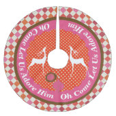 あ来ああ彼の木の裾を愛しよう ブラッシュドポリエステルツリースカート (正面)