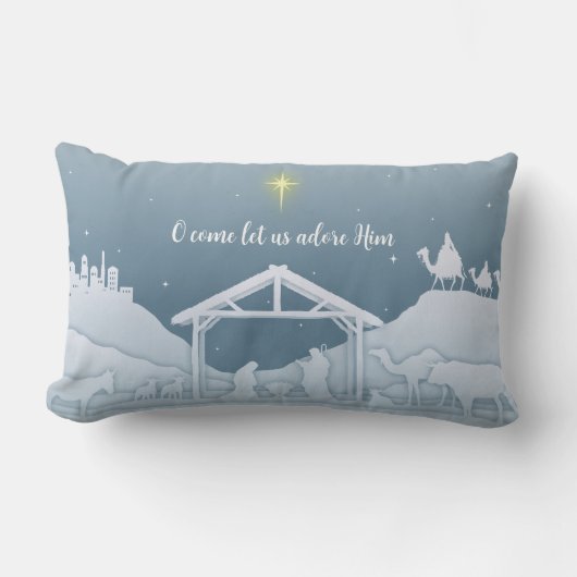 あ来あまり枕を拝しよう ランバークッション (正面)