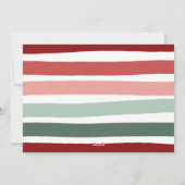 あ来あれら |かわいいモダンクリスマスパーティー シーズンカード (裏面)