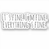 あ素晴らしあ。私は素晴らし.全て素晴らし。 シール (正面)