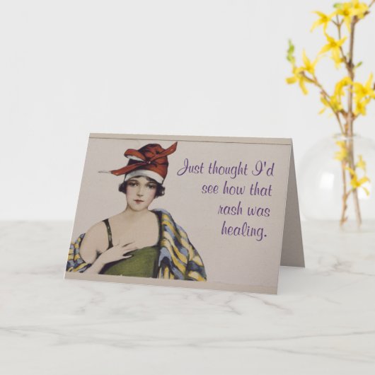 「あ考えの発疹がどんなに治ったか、私は見てみたい」 C カード (黄色い花)