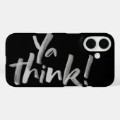 あ考え!生ブラシアートレタリング書道 Case-Mate iPhoneケース (裏面 (横))