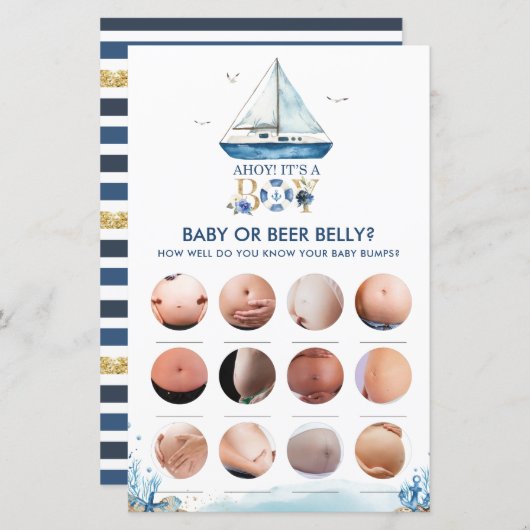 あ航海のあー男の子だ携帯ゲームの内容 (正面/裏面)