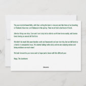 あ親愛あおもしろいあ可愛いサンタ・ユニコーン2枚フォトレター シーズンカード (裏面)