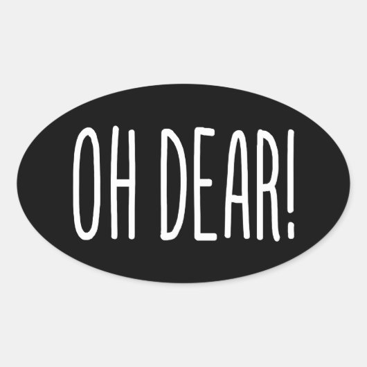 あ親愛あ！楕円シール 楕円形シール (正面)