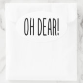 あ親愛あ! 楕円形シール (バッグ)