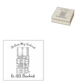 あ親愛あ、週末は予約だ ラバースタンプ (押印)