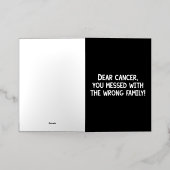 あ親愛なたは間違った家族を選んだ！ 箔グリーティングカード (外側レイダウン)