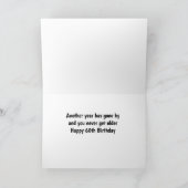 **あ親愛**お前**60**誕生日ウィッシュ カード (内部)