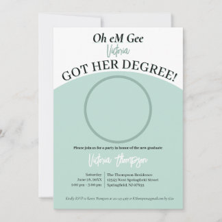 あ～あーあ得あ卒業おもしろいだ 招待状