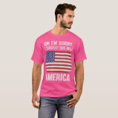 あ~すいませ考えんアメリカのプロガン Tシャツ (正面フル)
