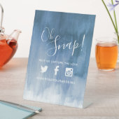 あ~ハッシュタグの青結婚いグレーアーモダント 台座サイン (インサイチュ)