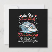 あ〜家族のクリスマス旅行2025  マッチング シーズンカード (正面)