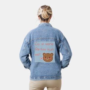 あĉあーvi vere flirtas kun mi? デニムジャケット