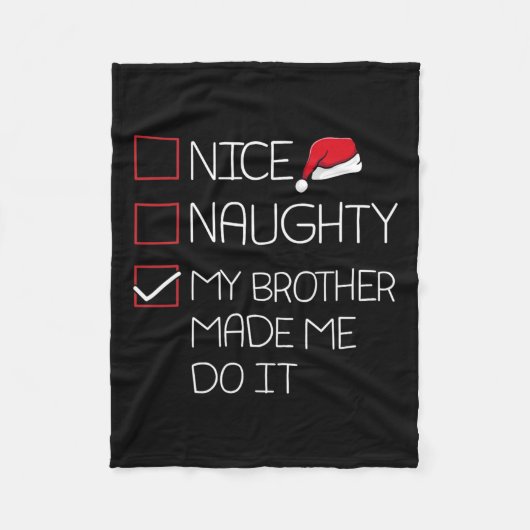 いいいけな兄がクリスマスのパをやらせてくれたよ フリースブランケット (正面)