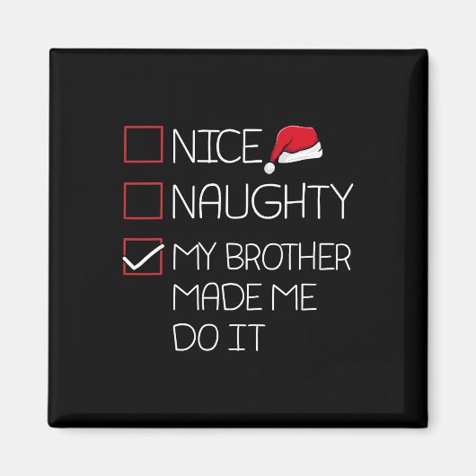 いいいけな兄がクリスマスのパをやらせてくれたよ マグネット (正面)