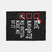 いいいけな姉が私にクリスマスを作らせたのおもしろいよ フリースブランケット (正面(横))