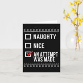 いいいけな試みが行われた – Christmas Check カード (黄色い花)