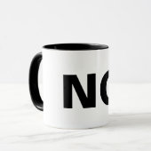 いいえおもしろマグカップコーヒーマグのギフトアイディア マグカップ (正面左)