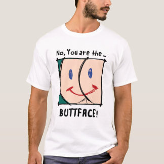 いいえのBUTTFACEです! ワイシャツ Tシャツ