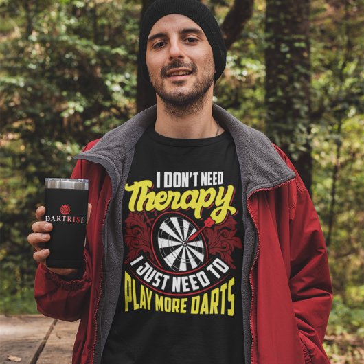 いいえセラピーもっとダーツおもしろい- Dart Tシャツ