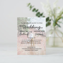 いいえテーマ、ジャストラブ結婚式招待状はがき ポストカード