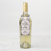 いいえトリックだけワインベージュブラックくもの巣 ボトルネックタグ (ボトル)