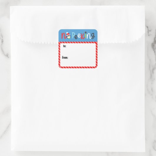 いいえピーク可愛い子供お洒落クリスマスプレゼントラベル スクエアシール (バッグ)