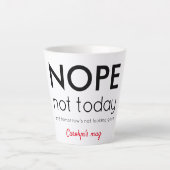 いいえ今日は。パーソナライズされたお名前 カフェラテマグ (正面)