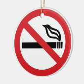 いいえ喫煙アンチ喫煙たばこ セラミックオーナメント (左)