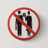 いいえ感謝してい、アセイストのバッジ/ボタン 缶バッジ (正面)