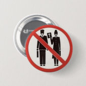 いいえ感謝してい、アセイストのバッジ/ボタン 缶バッジ (正面&裏面)