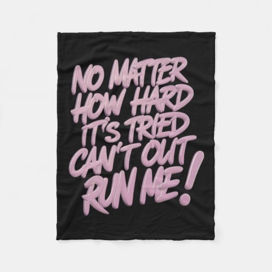 いいえ懸命試されたアウトできない…シール フリースブランケット (正面)