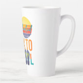 いいえ新学期 – ホームショールド カフェラテマグ (右)