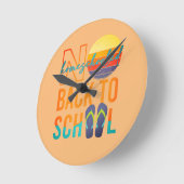 いいえ新学期 – ホームショールド ラウンド壁時計 (傾斜)