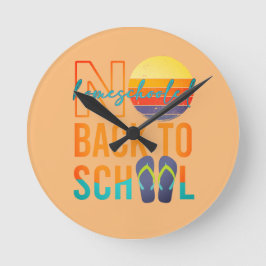 いいえ新学期 – ホームショールド ラウンド壁時計