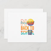 いいえ新学期 – ホームショールド 出欠カード (正面/裏面)