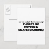 いいえ泣き叫び – スケートボード ポストカード (正面/裏面)
