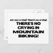 いいえ泣き叫び – 山サイクリング ポストカード (正面/裏面)
