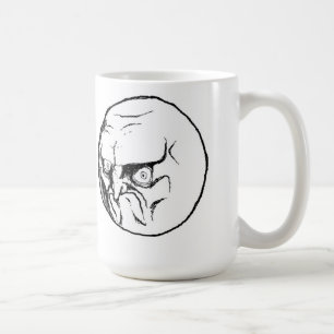 いいえ激怒の顔 コーヒーマグカップ